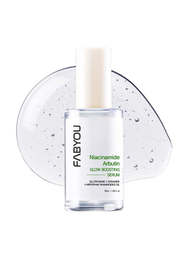 FABYOU Niacinamide Arbutin Glow Boosting Serum 50ml – Korean Skincare for Clarifying & Pore Care with 10% Niacinamide & Arbutin, with a Fast Absorbing Formula for a Radiant Skin Tone - Image 1