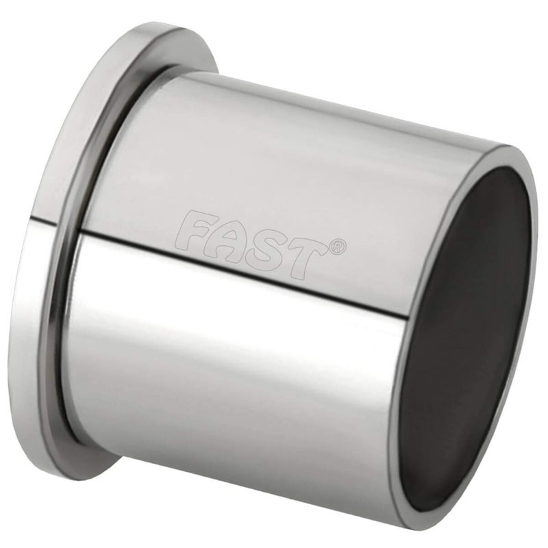 FAST FAST Special Heavy Wall to Wall Bracket for Stainless Steel Curtain Rod and Wardrobe Rod Steel White Silver 1Inch 4 Pcs  - Image 3