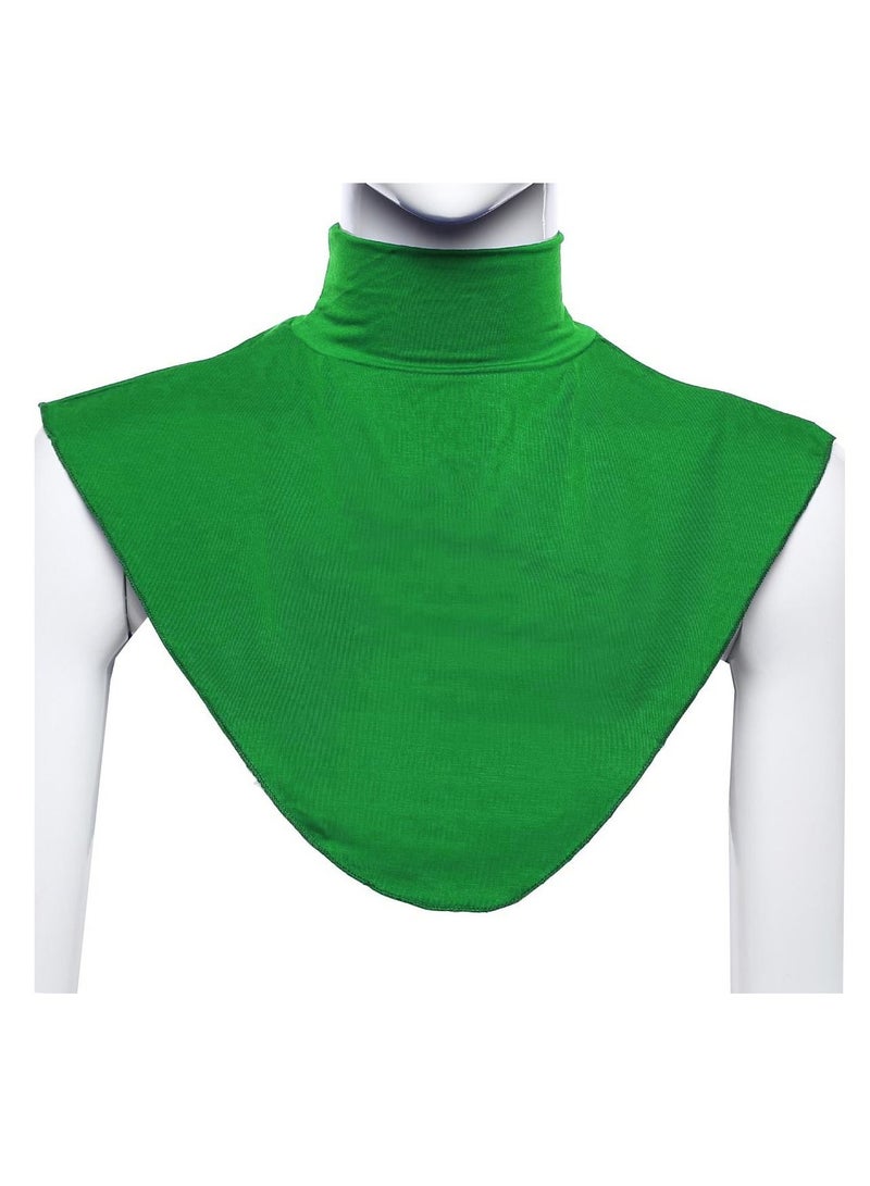 Loquat Ladies Shawl Turtleneck Fake collar Top Neck scarf Green