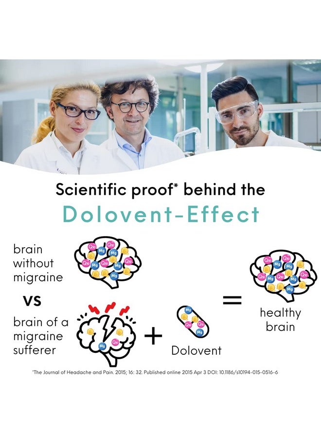 Dolovent - A Dolovent Magnesium B2 Coq10 Dietary Supplement For Brain Health 1 Bottle - Image 1