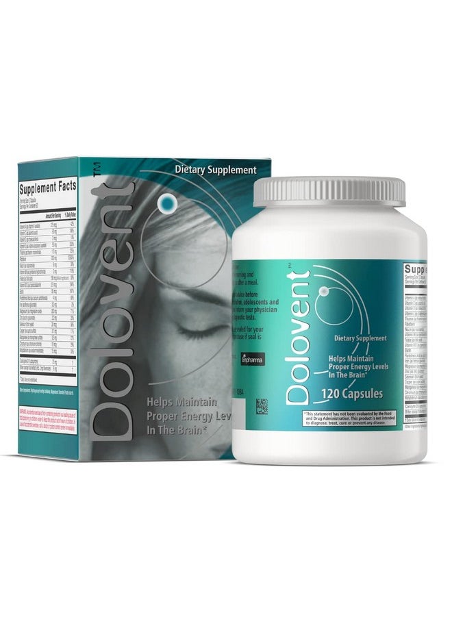 Dolovent - A Dolovent Magnesium B2 Coq10 Dietary Supplement For Brain Health 1 Bottle - Image 1
