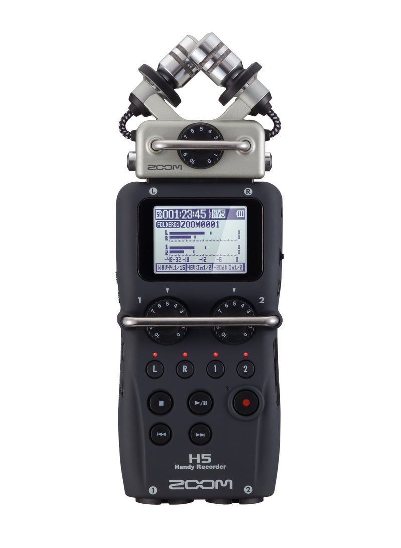 Zoom H5 Handy Portable Digital Audio Recorder with Interchangeable Microphone System - Image 1