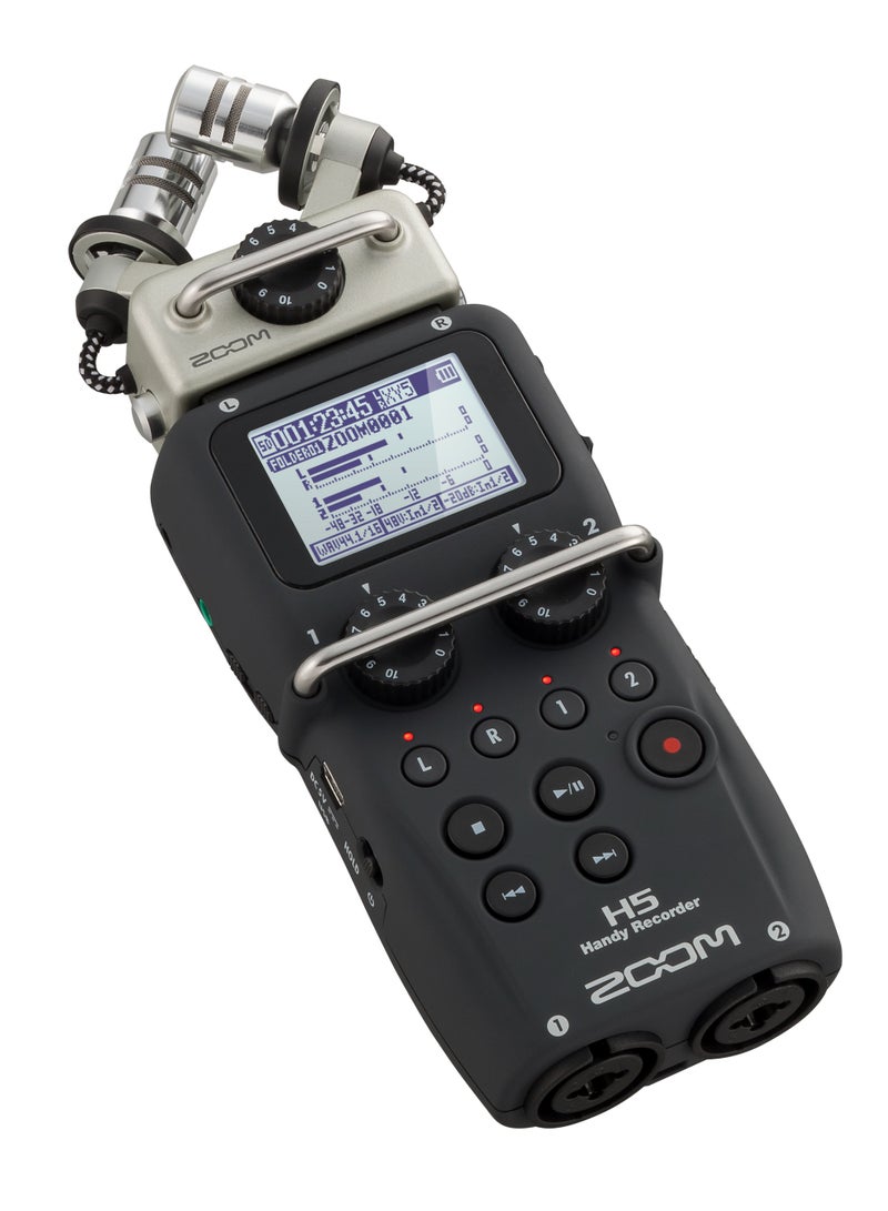 Zoom H5 Handy Portable Digital Audio Recorder with Interchangeable Microphone System - Image 2