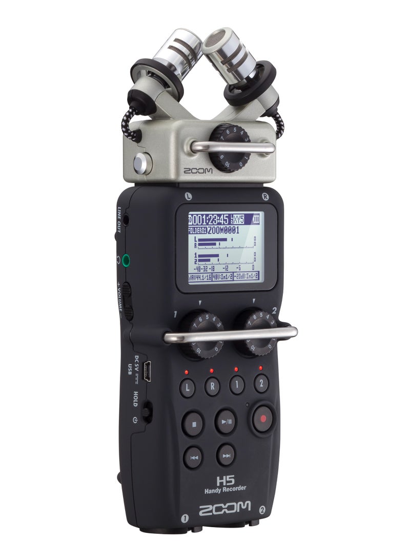 Zoom H5 Handy Portable Digital Audio Recorder with Interchangeable Microphone System - Image 3