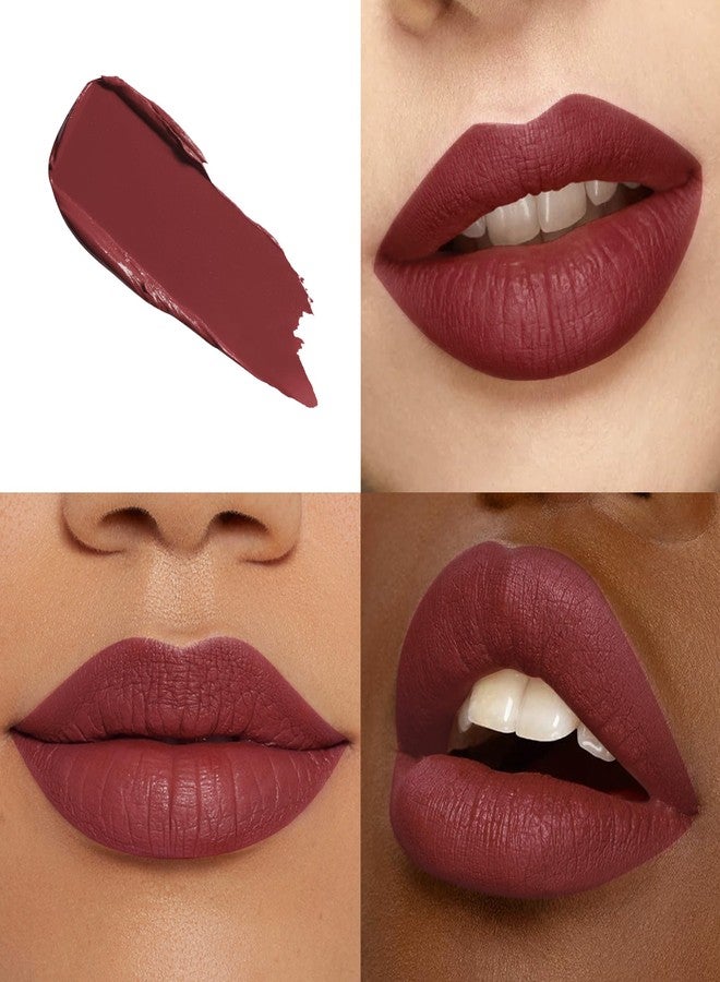 HOOMUSS Dark Lipstick Long Lasting Matte Liquid Lipsticks for Women Non Transfer Smudgeproof Smooth and Easy to Appy Cruelty Free Lip Color, M49 Chestnut - Image 2