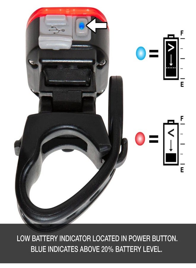 NiteRider نظام إضاءة خلفية للدراجات نيترايدر فيمكس+ 180 لومن قابل لإعادة الشحن عبر USB-C قوي وضوء نهاري مرئي LED سهل التركيب للدراجات الجبلية والطرق والمدن وركوب الدراجات ليلاً لضمان السلامة مع وميض - Image 3