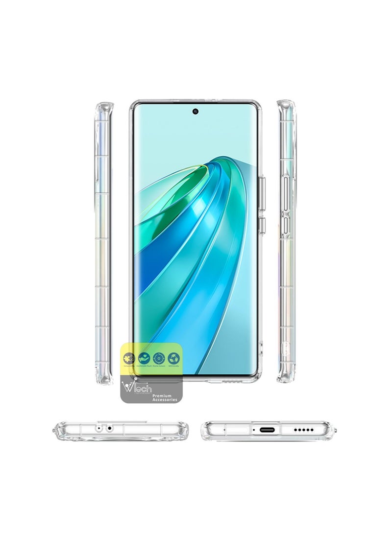 CHAPPELINE Airbag Case Series Premium Transparent Shockproof Anti Yellowing Case Cover With Free Iron Plate For Honor X9a 5G 2023 Clear - Image 3