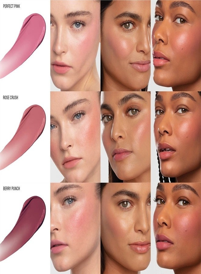 MAKEUP BY MARIO Soft Pop Plumping Cream Blush Veil 5g – Shade Just Peachy – Peachy Coral, Hydrating, Buildable Color, Luminous Dewy Finish - Image 4