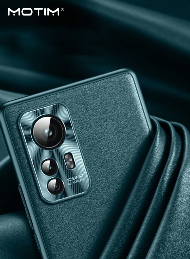 Motim Leather Phone Case for Xiaomi 12/12 Pro, Ultra Slim Shockproof Gasbag Protection Anti Dropping Cover - Image 4