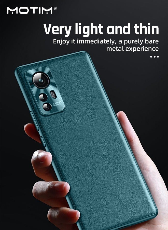 Motim Leather Phone Case for Xiaomi 12/12 Pro, Ultra Slim Shockproof Gasbag Protection Anti Dropping Cover - Image 3