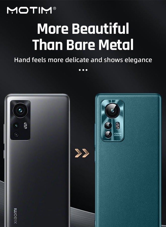 Motim Leather Phone Case for Xiaomi 12/12 Pro, Ultra Slim Shockproof Gasbag Protection Anti Dropping Cover - Image 2