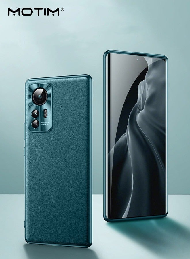 Motim Leather Phone Case for Xiaomi 12/12 Pro, Ultra Slim Shockproof Gasbag Protection Anti Dropping Cover - Image 1