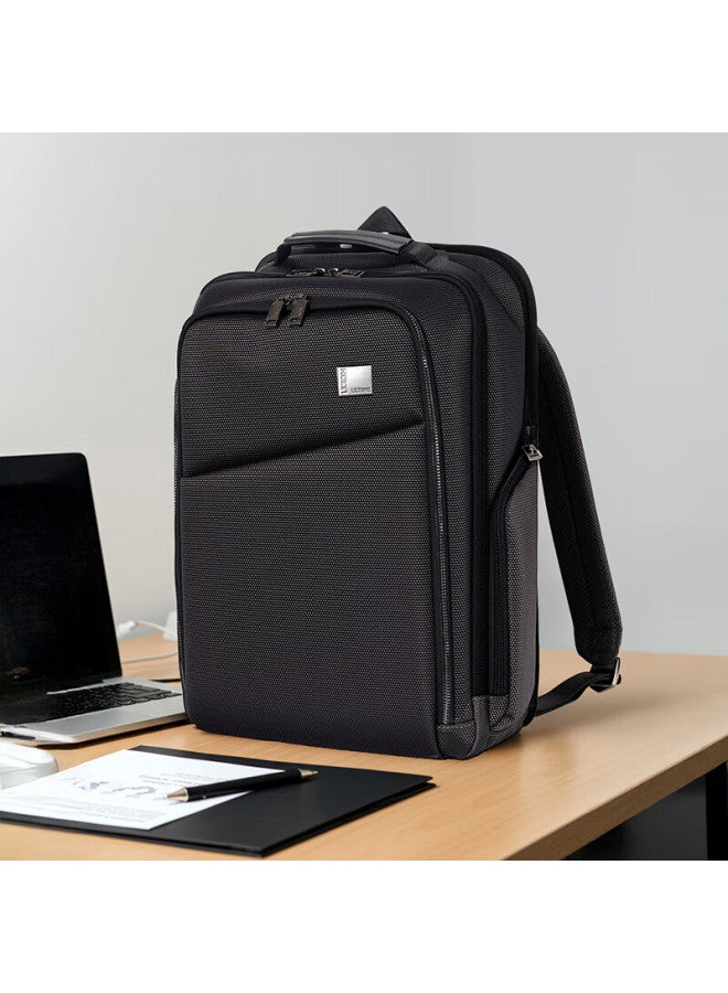 Lexon Business High-end 17.3-inch Laptop Bag For Men, Commuter Backpack, Three-layer, Bulletproof Nylon Travel Bag - Image 2