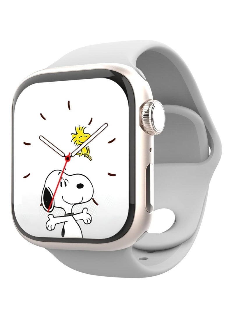 G-Tab GS9 Mini 41mm AMOLED Smart Watch with IP68 Waterproof, 250mAh Battery, Wireless Charging, Fitness & Health Tracking, Designed for Men & Women – Silver - Image 1