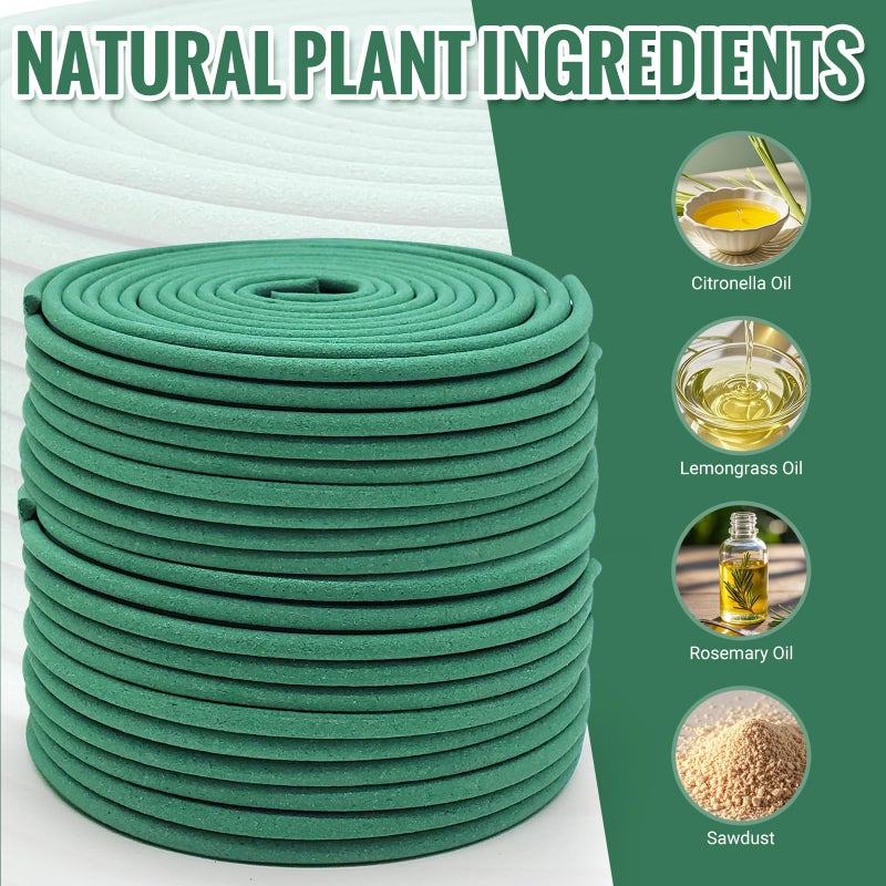 RRTPPT Citronella Incense coils, Made from Natural Plants, Suitable for Outdoors, Indoors, by The Pool, in The Yard, 48 coils and Coil Holders. - Image 4