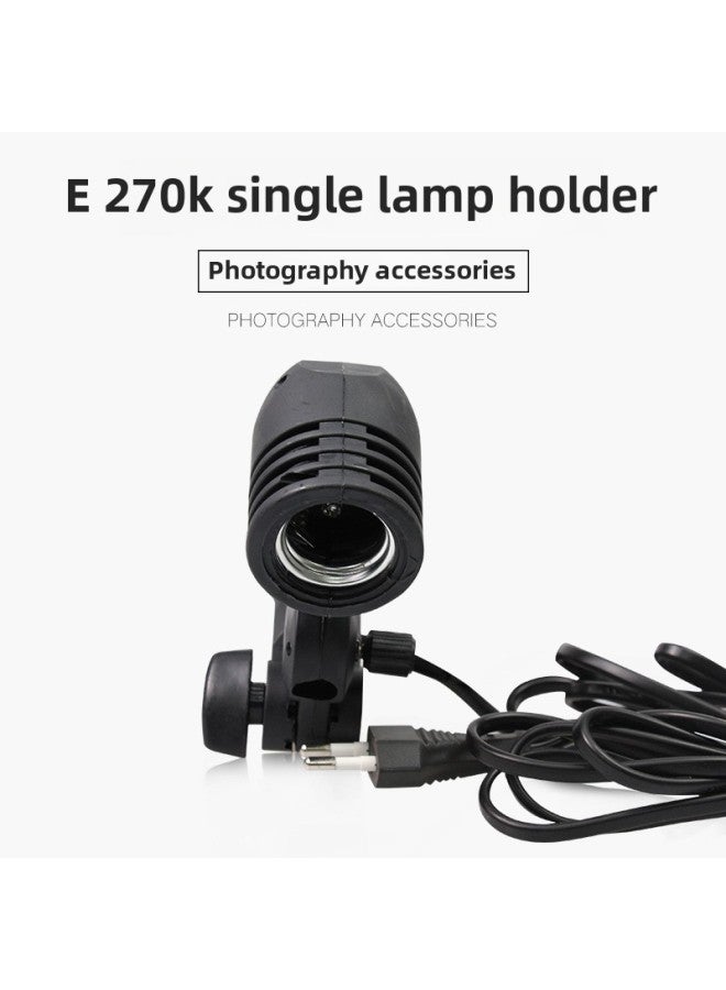 E27 العالمي مصباح واحد رئيس معدات التصوير الفوتوغرافي صورة اكسسوارات التصوير كمية كبيرة العرض التصوير الفوتوغرافي والعتاد مصدر الضوء اللون: E27 حامل مصباح واحد - Image 1