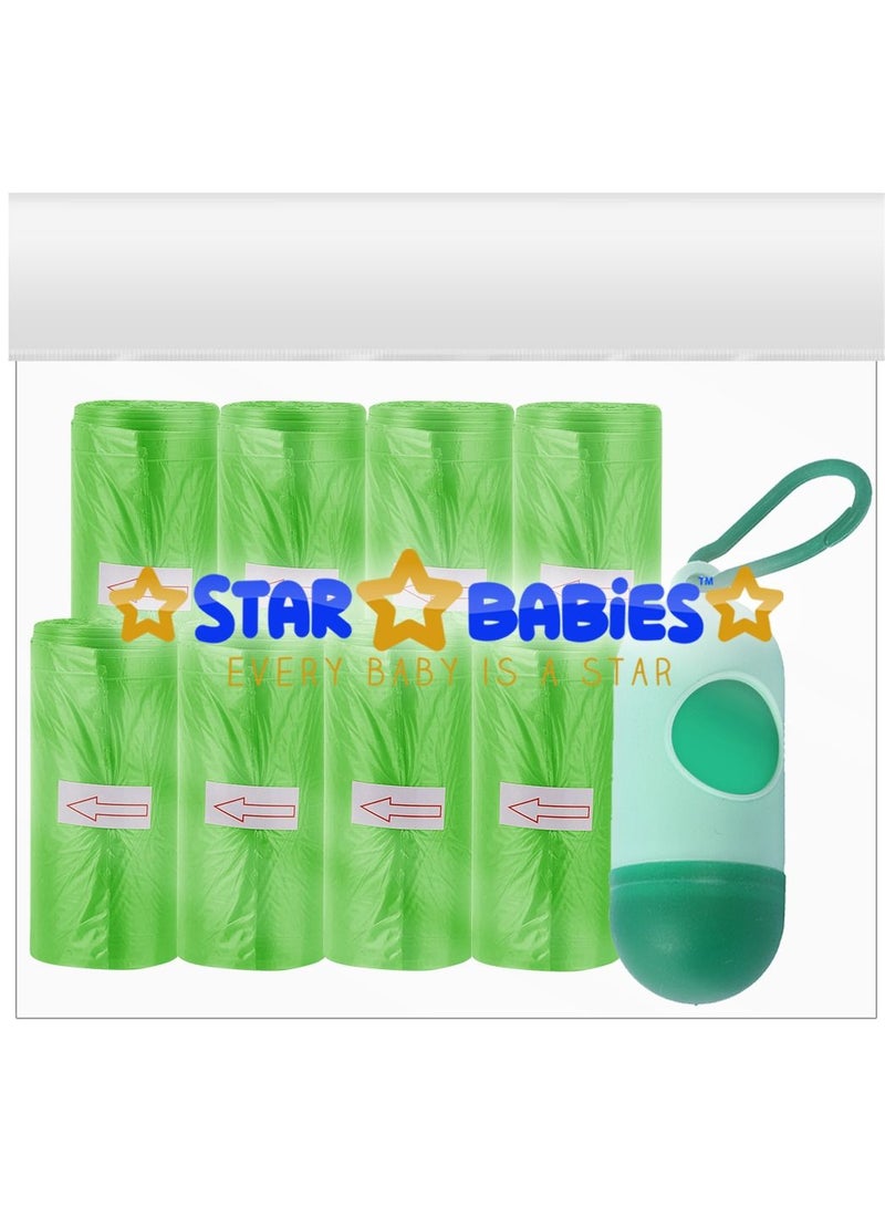 Star Babies Scented Bag Pack of 8 with Dispenser - Green - Image 2