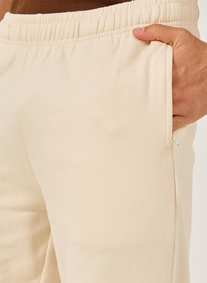 Styli Mid Rise Relaxed Fit Joggers with Badge Detail  - Image 4