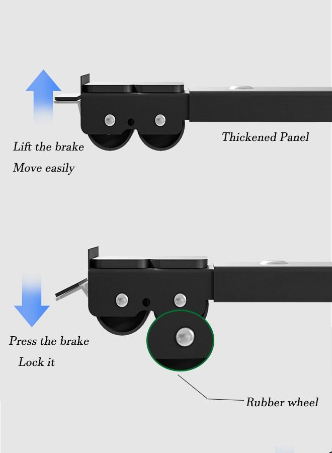 هومستر 2 قطعة حاملات محمولة قابلة للإزالة للغسالات والثلاجات والآلات المنزلية للتمديد - Image 3