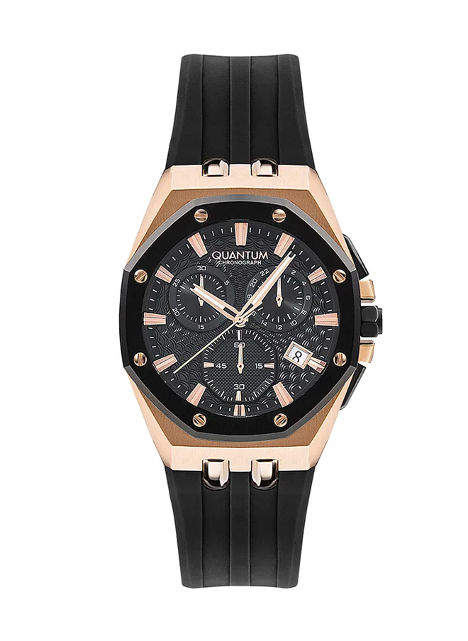 كوانتوم Men's Silicone Chronograph Watch HNG949.851 - 45 mm