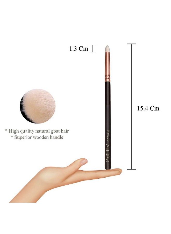 allure Professional Makeup Brushes For Eyes Rose Gold Pencil Brush - Image 3