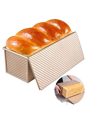 Bread Toast Mold with Cover Non-Stick Pullman Loaf Tin with Lid Square Loaf Pan Toast Bread Box Large Bread Tins Sandwich Loaf Bread Pan Aluminum Alloy for Baking 1lb - pzsku/ZD29705C0F2B25901D887Z/45/_/1691049589/ef953cf4-b47c-4bb2-bb2b-f49581ff8b0a