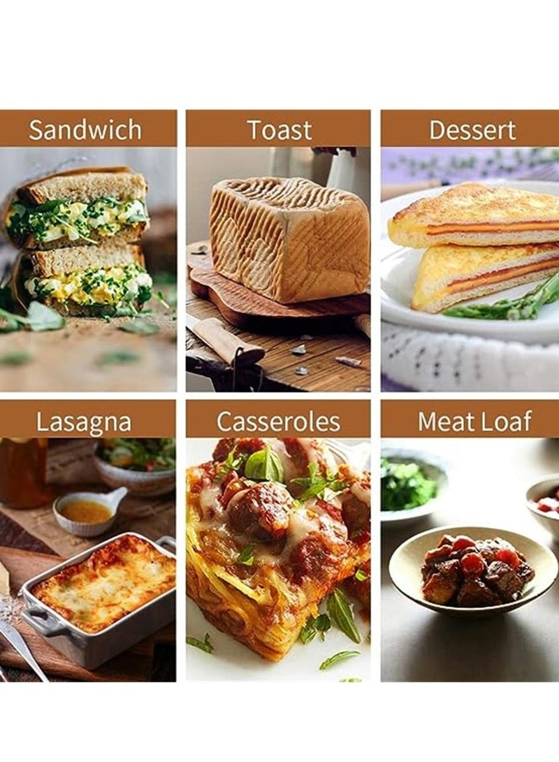 Bread Toast Mold with Cover Non-Stick Pullman Loaf Tin with Lid Square Loaf Pan Toast Bread Box Large Bread Tins Sandwich Loaf Bread Pan Aluminum Alloy for Baking 1lb