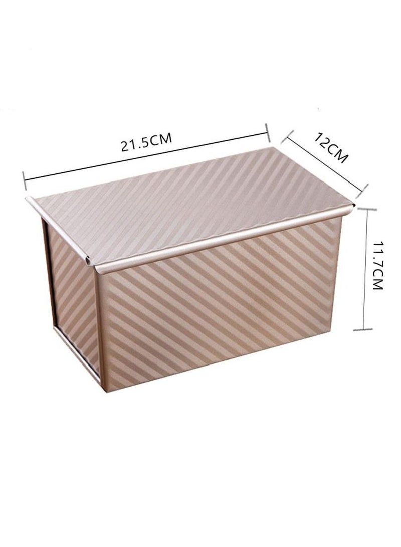 Bread Toast Mold with Cover Non-Stick Pullman Loaf Tin with Lid Square Loaf Pan Toast Bread Box Large Bread Tins Sandwich Loaf Bread Pan Aluminum Alloy for Baking 1lb
