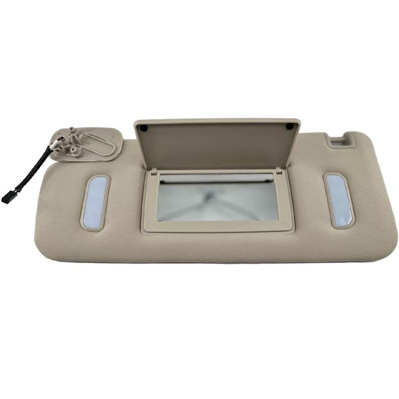 KACEPAR Driver LH Side Sun Visor Replacement Left Driver Side Compatible with Cadillac Compatible with Chevy Compatible with GMC Replace 22850306 Beige