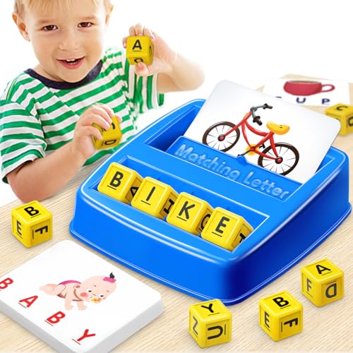 NARRIO Educational Toys for 3 4 5 Year Old Boys Gift Matching Letter Game Preschool ABC Learning Toys for Kids Ages 48 Years Christmas Birthday Gifts for 36 Year Old Boys Toddler Toys Age 24 - Image 1