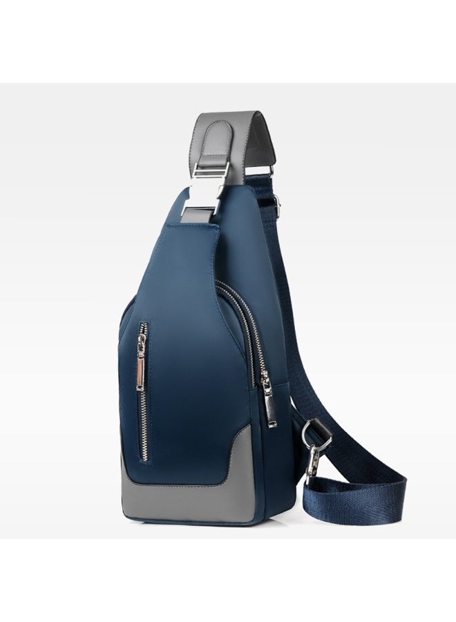 Mens Stylish Large Capacity Leisure Sling Bag Waterproof Hiking Travel Biking Outdoor Mens Chest Bag Crossbody Backpack With USB Charging Port - Image 1