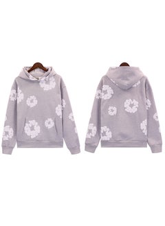 Generic Autumn Winter Couples Hoodie Sweatpants Set 5640 Gray 