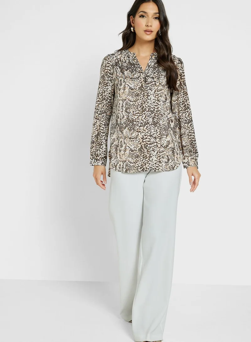 Marks & Spencer Printed Popover Blouse