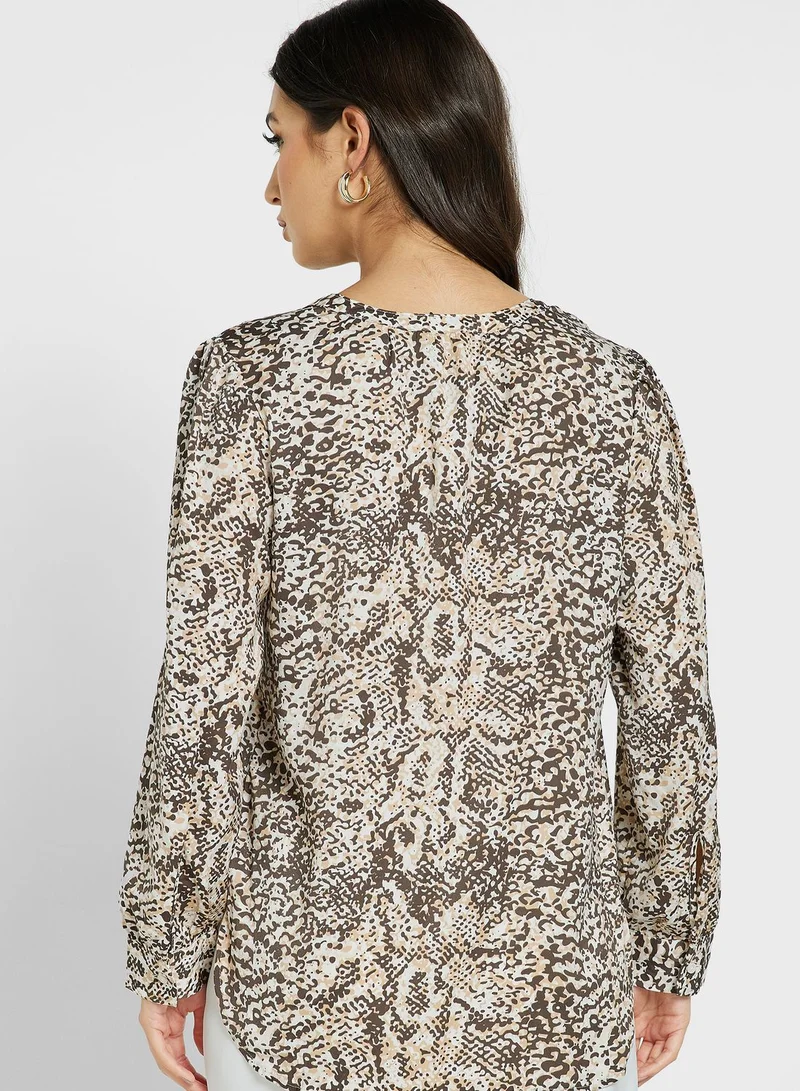 Marks & Spencer Printed Popover Blouse
