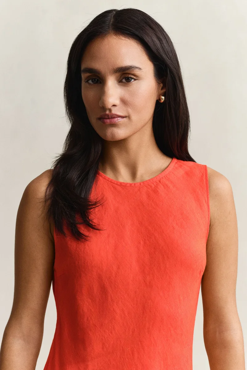 غانت Bias Cut Linen Midi Dress