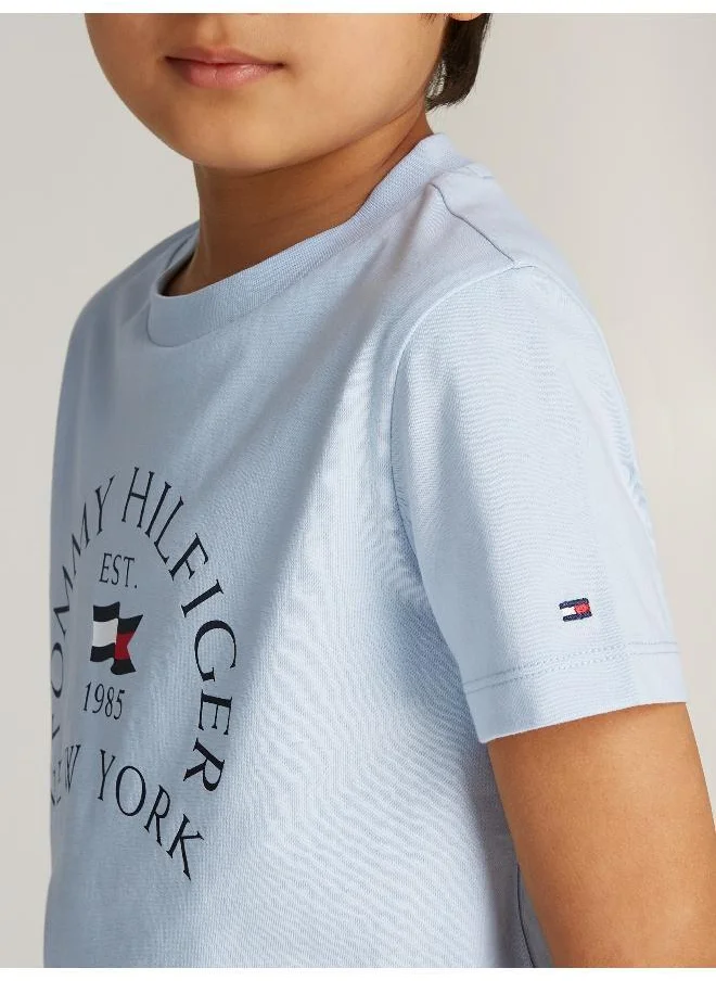 TOMMY HILFIGER Youth Logo Crew Neck T-Shirt
