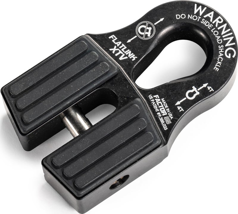 نظام سحب مغلق فلاتلينك XTV مصمم لرافعات UTVATV مع حبال فولاذية أو صناعية تصل إلى 6000 رطل باللون الأسود