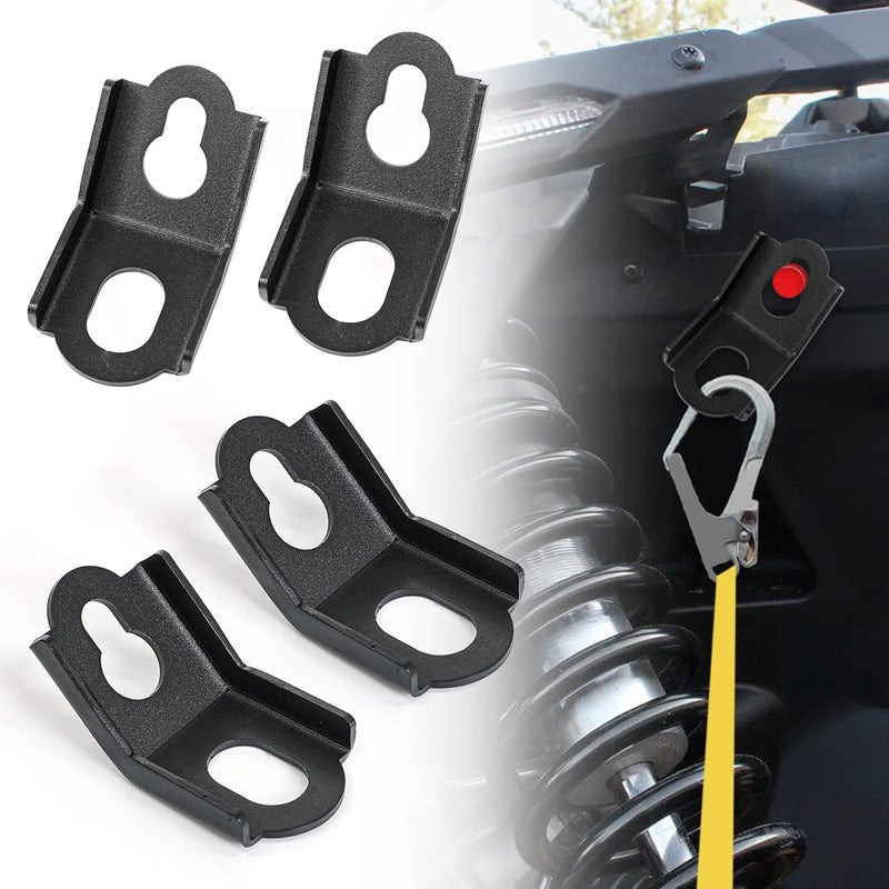 QUICKWOLF Maverick X3 Tie Down Brackets for Can Am Maverick X3 (2017-2024) - 4PCS - Image 1