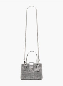 Le Confort Women Embellished Tote Bag with Zip Closure and Detachable Strap  - Image 2