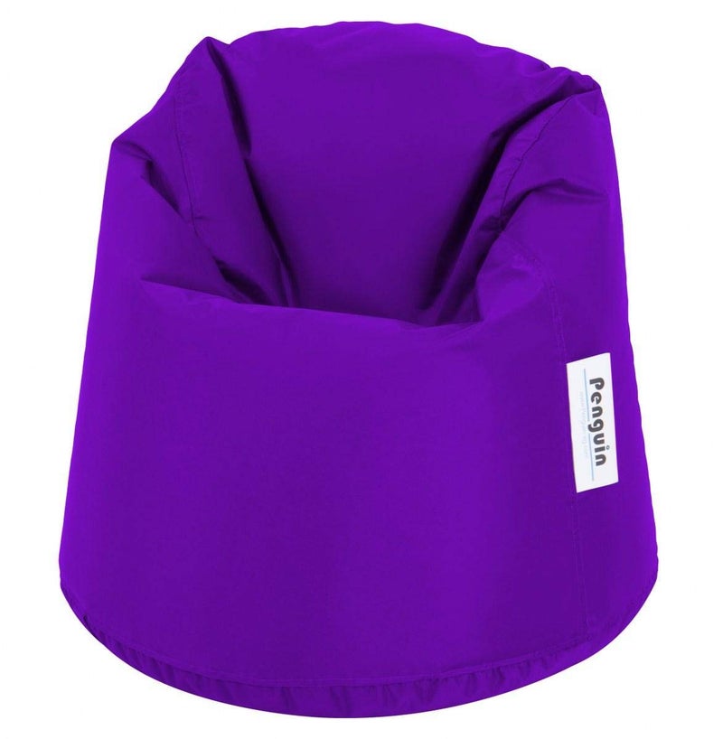 Penguin Baby Bean Bag Chair Waterproof - 40 x 60 cm - Comfortable Soft Seat for Kids Room & Nursery - Purple - Image 2