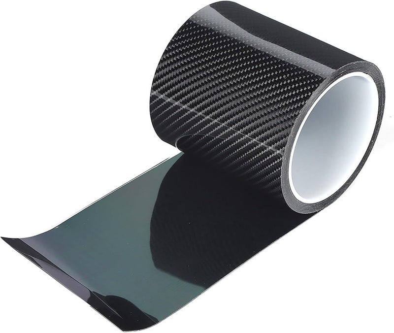 Universal Black Carbon Fiber Car Door Edge Protective Tape Size 4 - Image 1