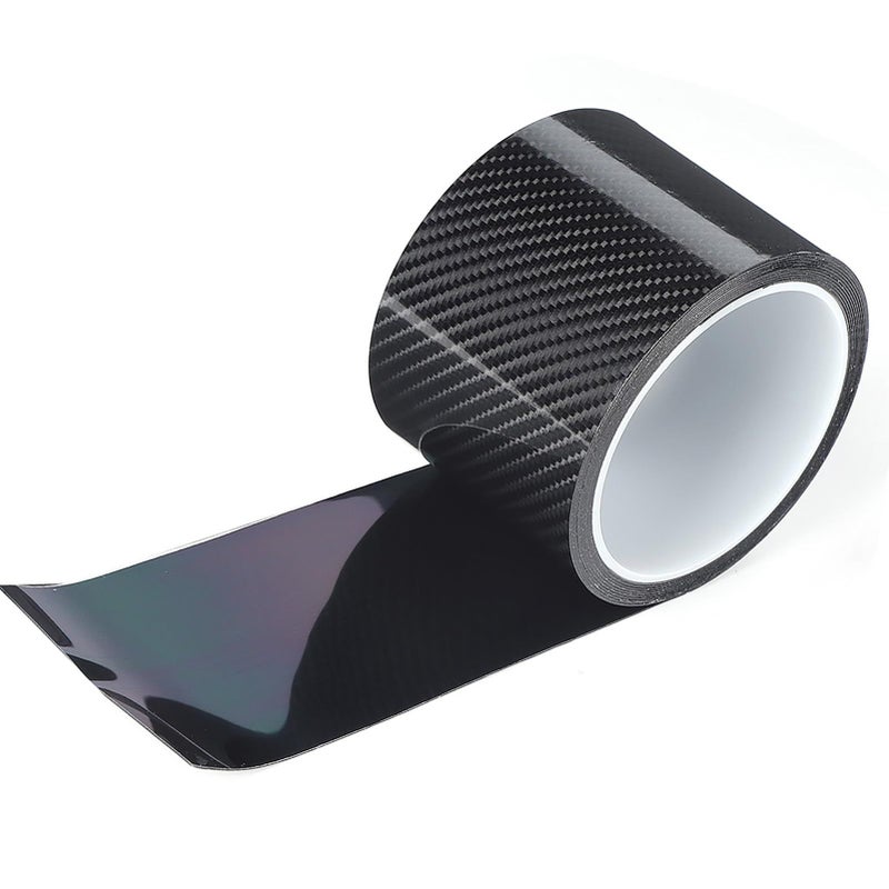 Universal Black Carbon Fiber Car Door Edge Protective Tape Size 4 - Image 3