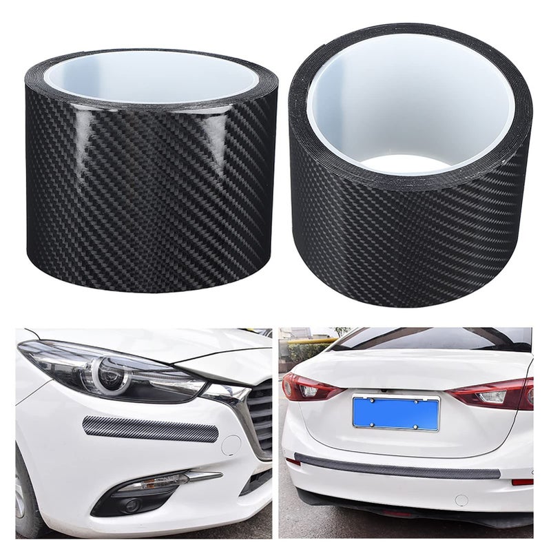 Universal Black Carbon Fiber Car Door Edge Protective Tape Size 4 - Image 5