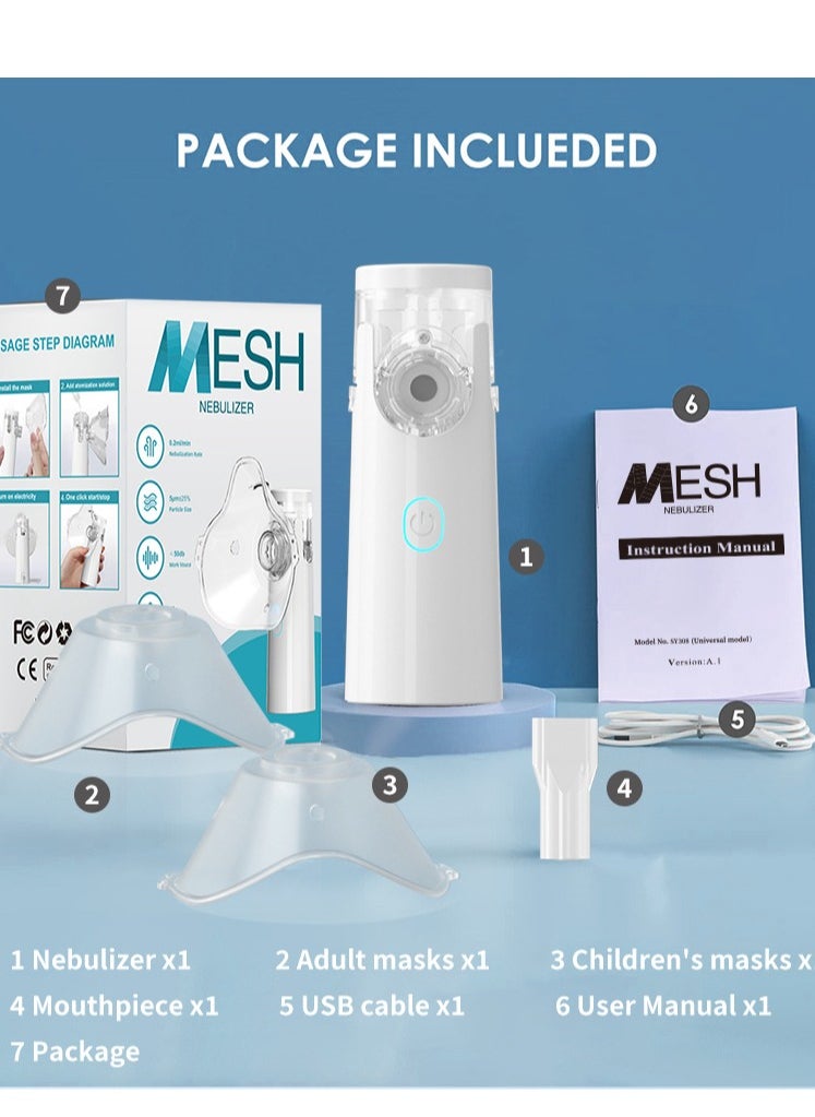 Occuwzz Nebulizer Silent Inhaler Nebulizer Portable Nebulizer Aerosol Silent Nebulizer For Children and Adults for Home and Travel  - Image 1