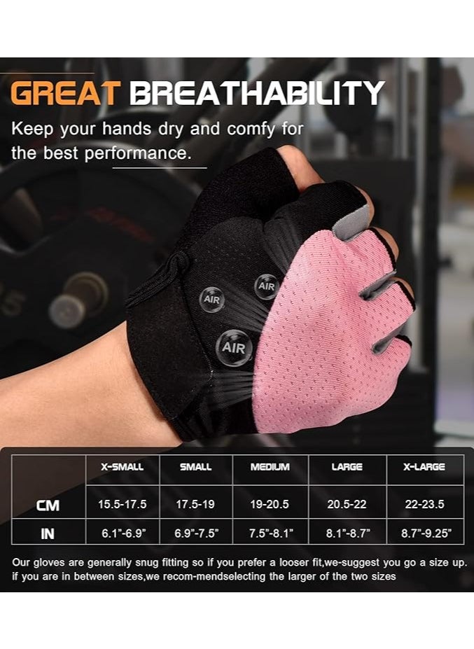 ABJ Premium Gym Gloves for Women - Versatile Fitness Gloves with Silicone Padding, Breathable Design, Air Vents, and Injury Prevention for Weightlifting, Hiking, Cycling, CrossFit.  - Image 4