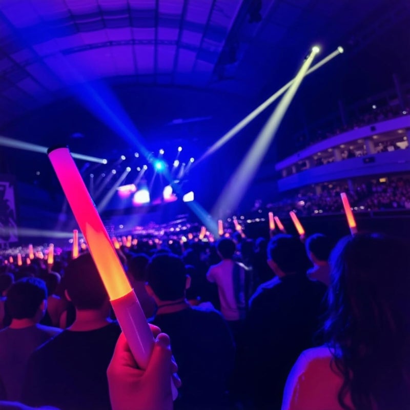 OMTLED LED Glow Sticks Reusable Glow Party Favor Supplies Multicolor Light Up Stick Idol Concert LED Flashing Bright Glow Lightsticks for Wedding, Birthday, Raves, Concert, Halloween, Christmas (White-2Pack) - Image 5