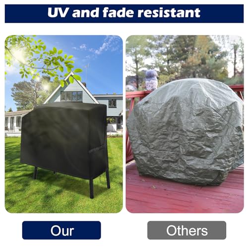 bruwaa Griddle Grill Cover for Blackstone 22 inch and 17 inch with Hood and Stand, Waterproof Grill Cover, 500D Oxford Cloth - Image 4
