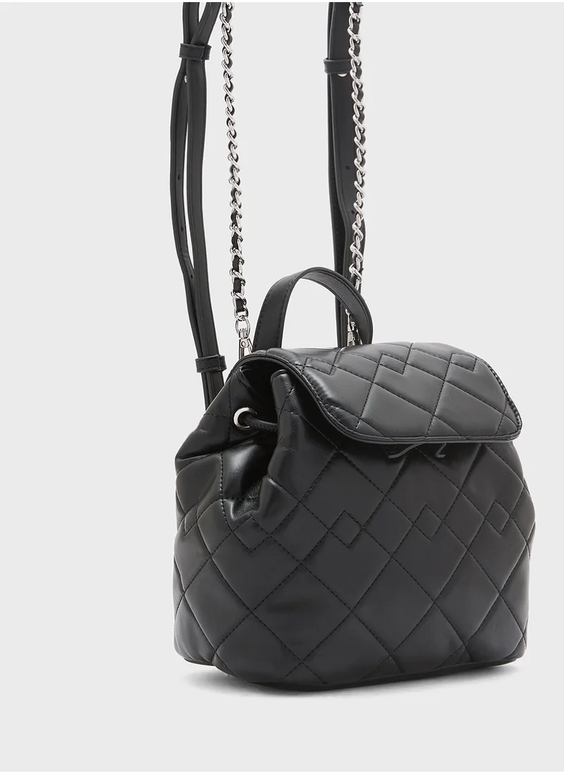 Ginger 2 In 1 Quilted Backpack With Crossbody Pouch