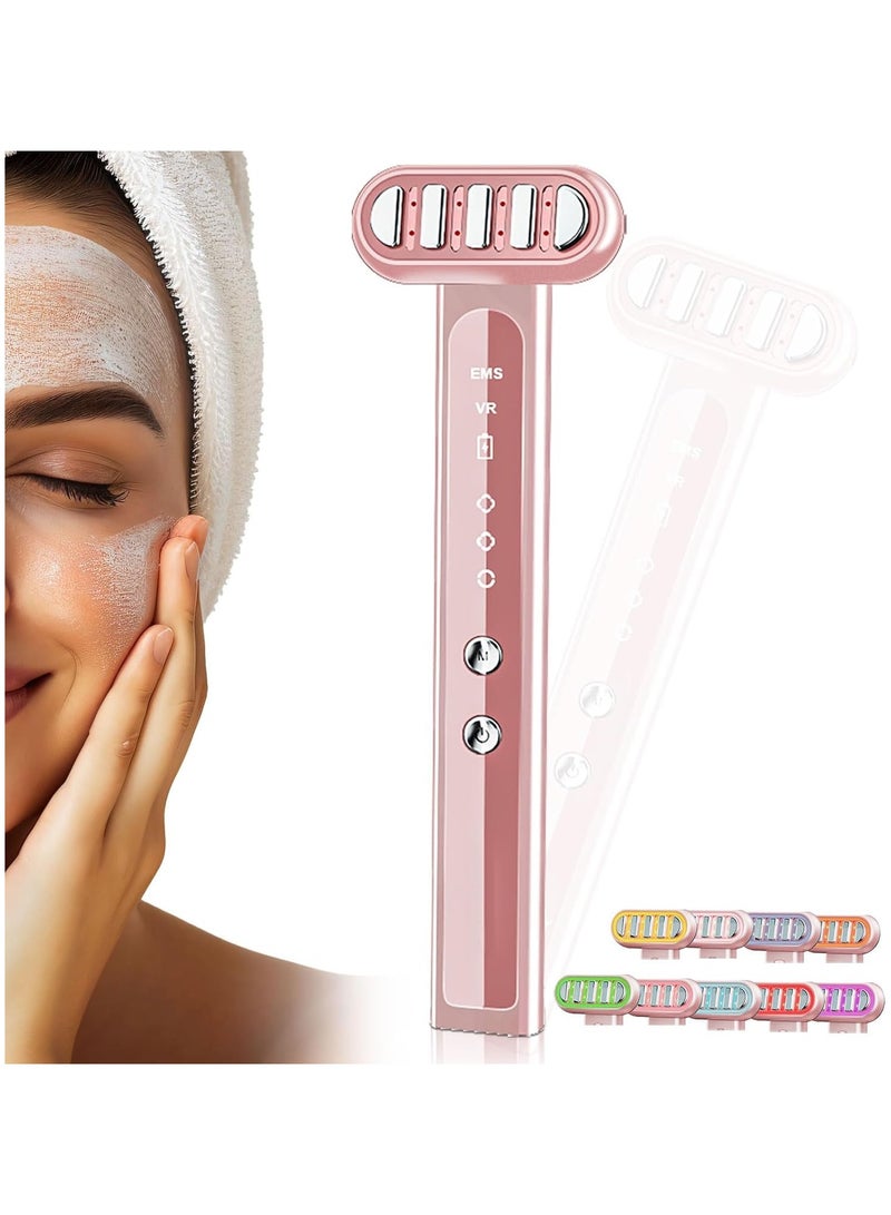 general Light Therapy Massager, Red Light Massager for Face, Eyes and Neck, Rechargeable LED Facial Light Therapy 9 Colours Eye Beauty Facial Massager for Skin Rejuvenation at Home - Image 1