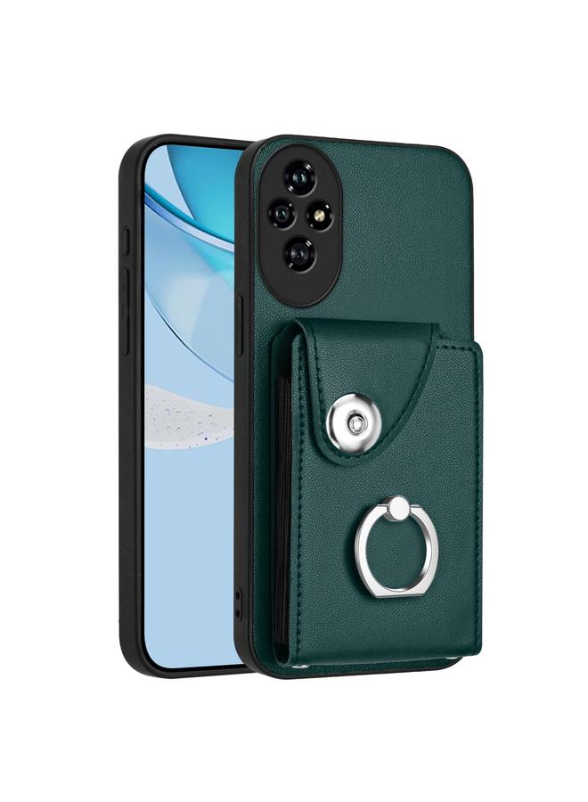 S-TOP Case For Honor 200 Pro 5G Organ Card Bag Ring Holder PU Phone Case - Image 1